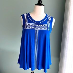 Karen Kane NEW sleeveless swing tee L